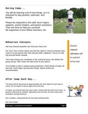 Page 3, Band Camp Survival Guide 2011