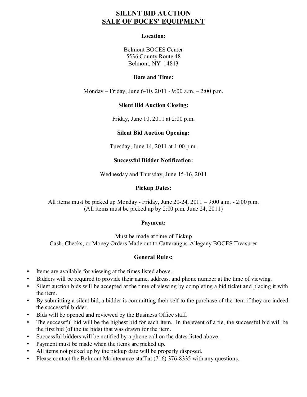 Page 1 of 7, Belmont June 2011 Flyer