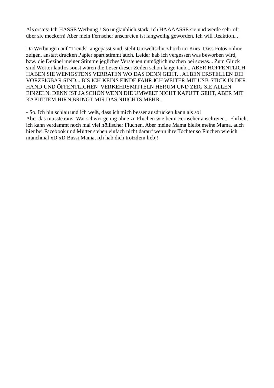 Page 1 of 1, StatusWerbungFotosOnlinePDF