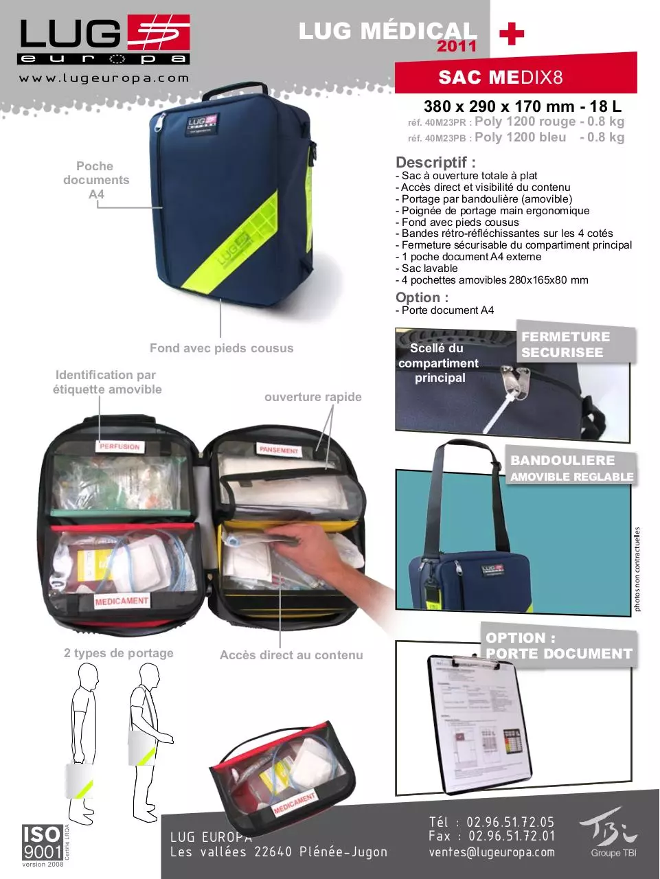 Page 1 of 1, Lug Europa sac Medix8