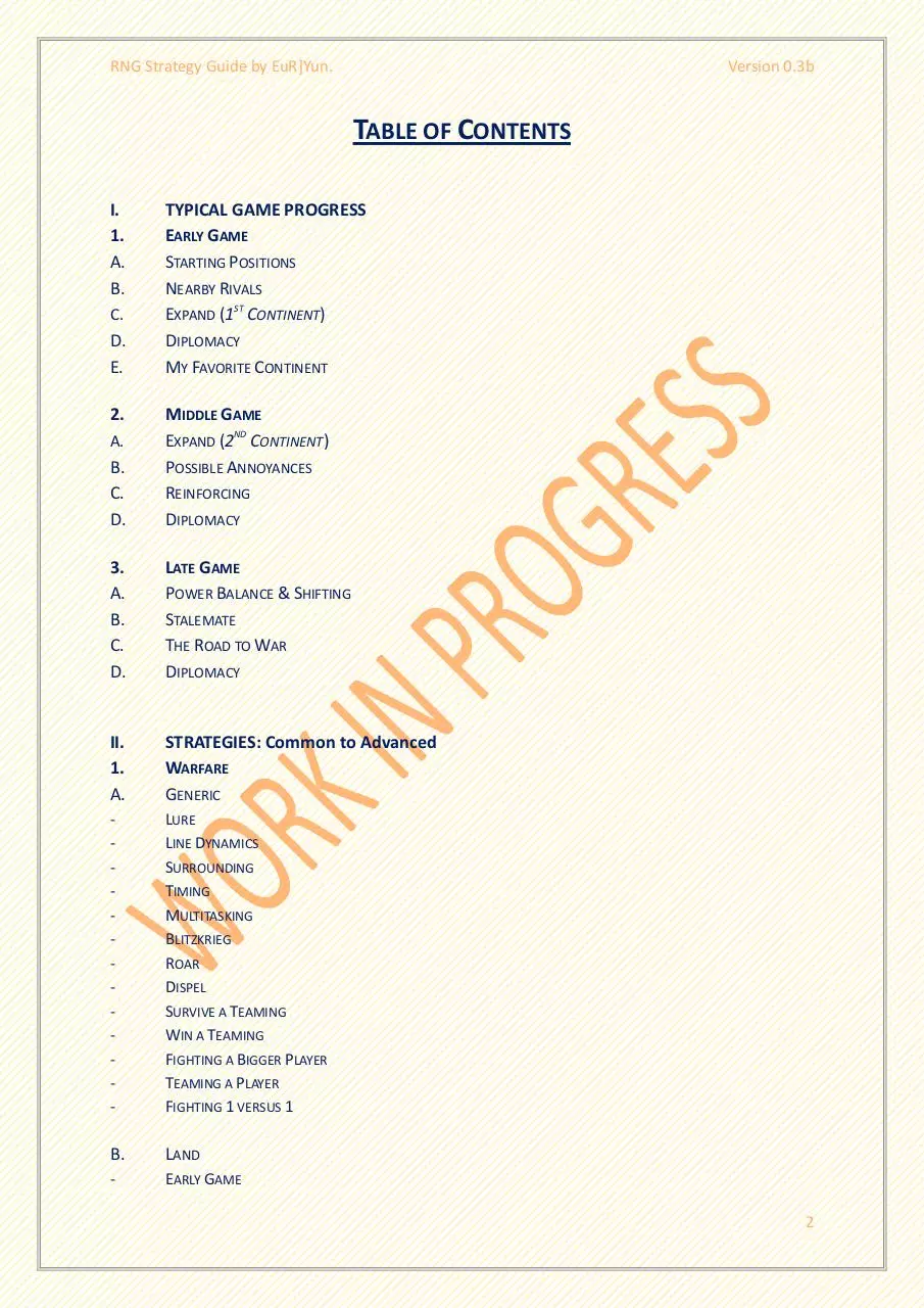 Page 2 of 36, RNG Strategy Guide By Yun