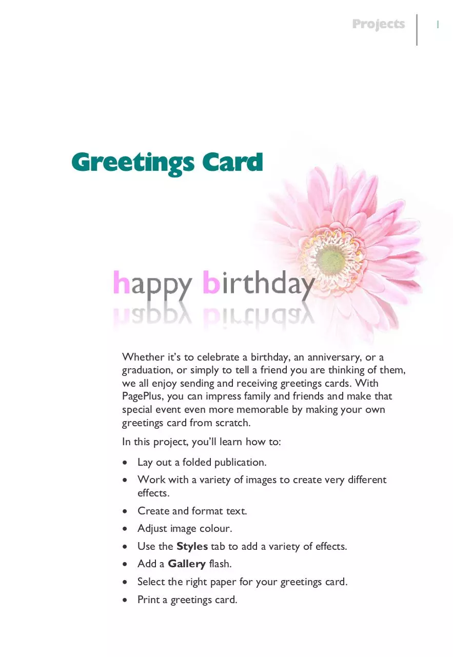 Page 1 of 10, greeting card