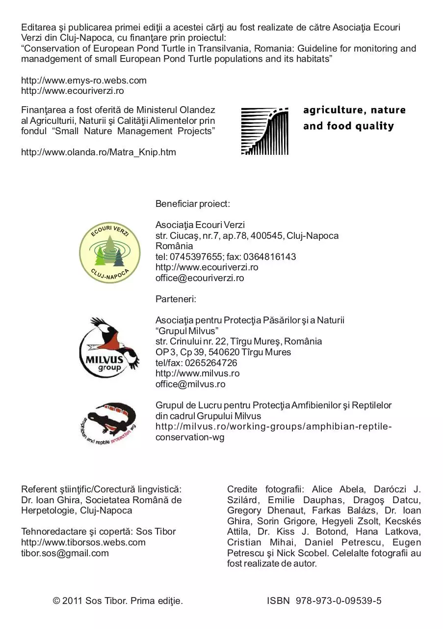 Page 3 of 17, Emys orbicularis.Extras descriere