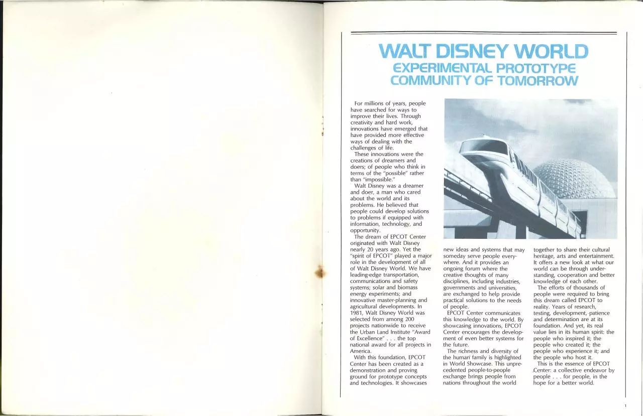 Page 2 of 8, Horizons Cast Member Brochure