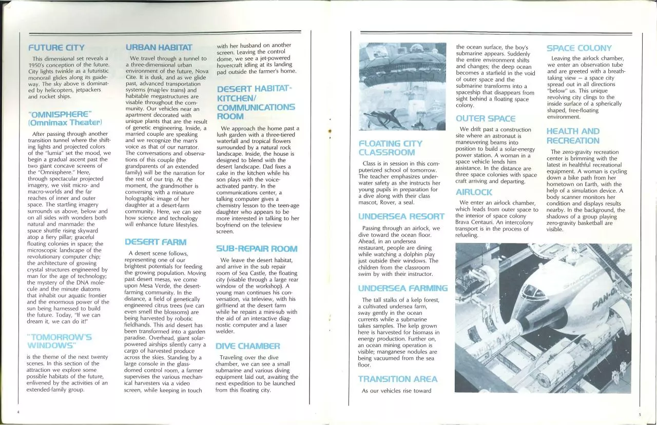 Page 4 of 8, Horizons Cast Member Brochure