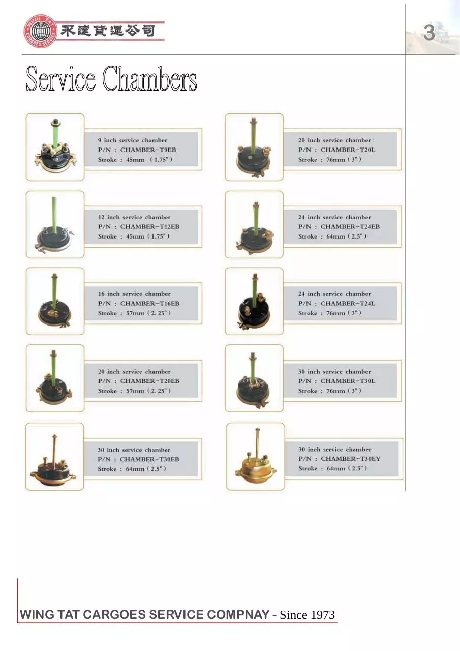 Page 3 of 18, Wing Tat Cargo Service Co 2011 updated Catalogue