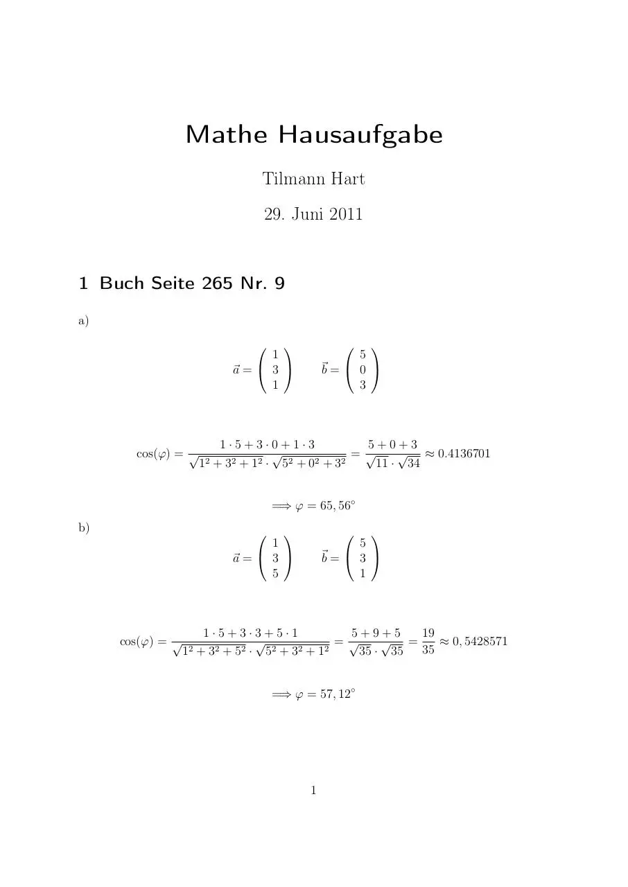 Page 1 of 3, Mathe HA 29 Juni