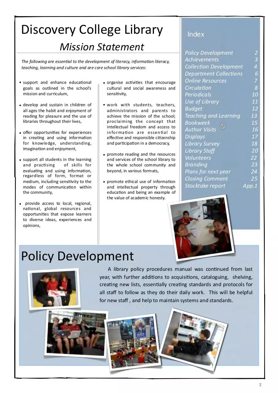 Page 2 of 27, DC Annual Report