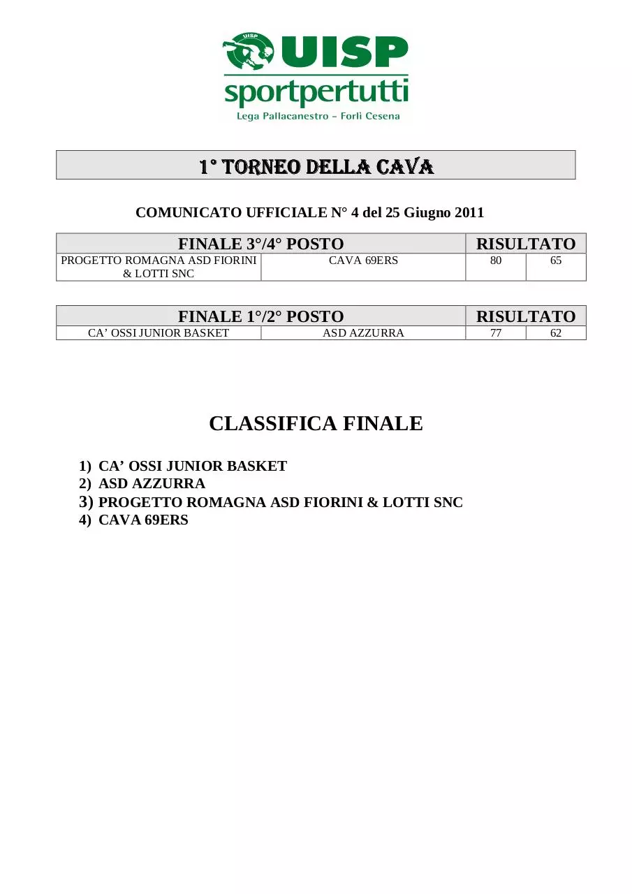 Page 1 of 8, C.U. n. 04 con foto