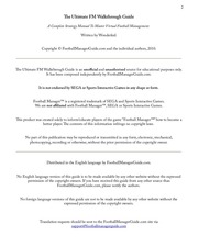 Page 2, The Ulitmate FM Walkthough Guide