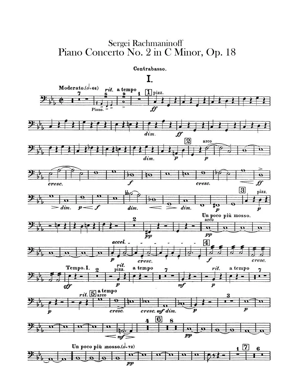 Page 1 of 7, Rach 2 Bass