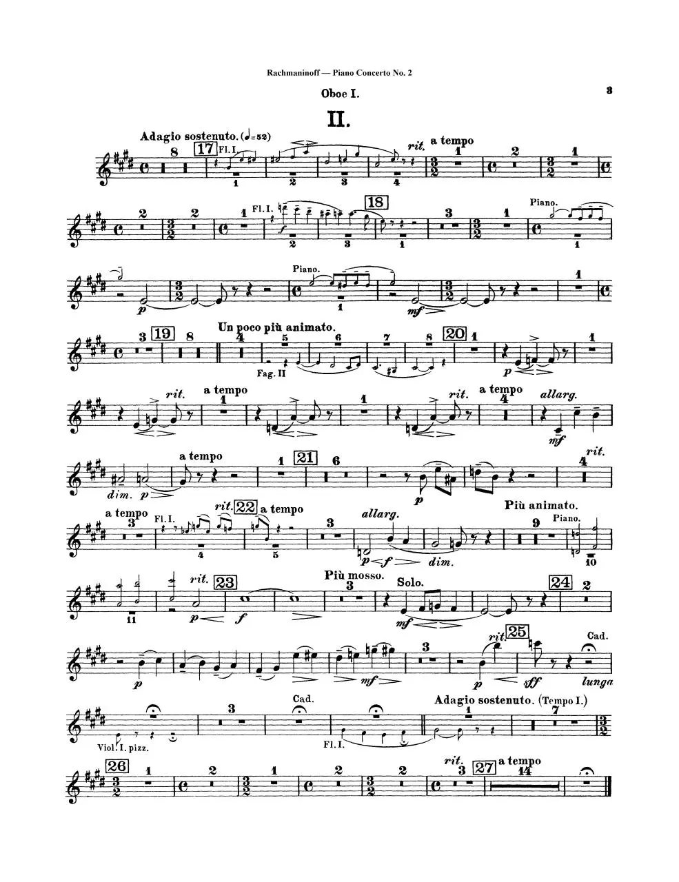 Page 3 of 11, Rach 2 Oboes