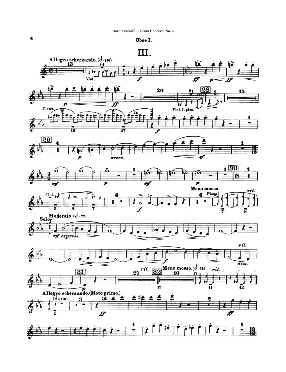 Page 4 of 11, Rach 2 Oboes