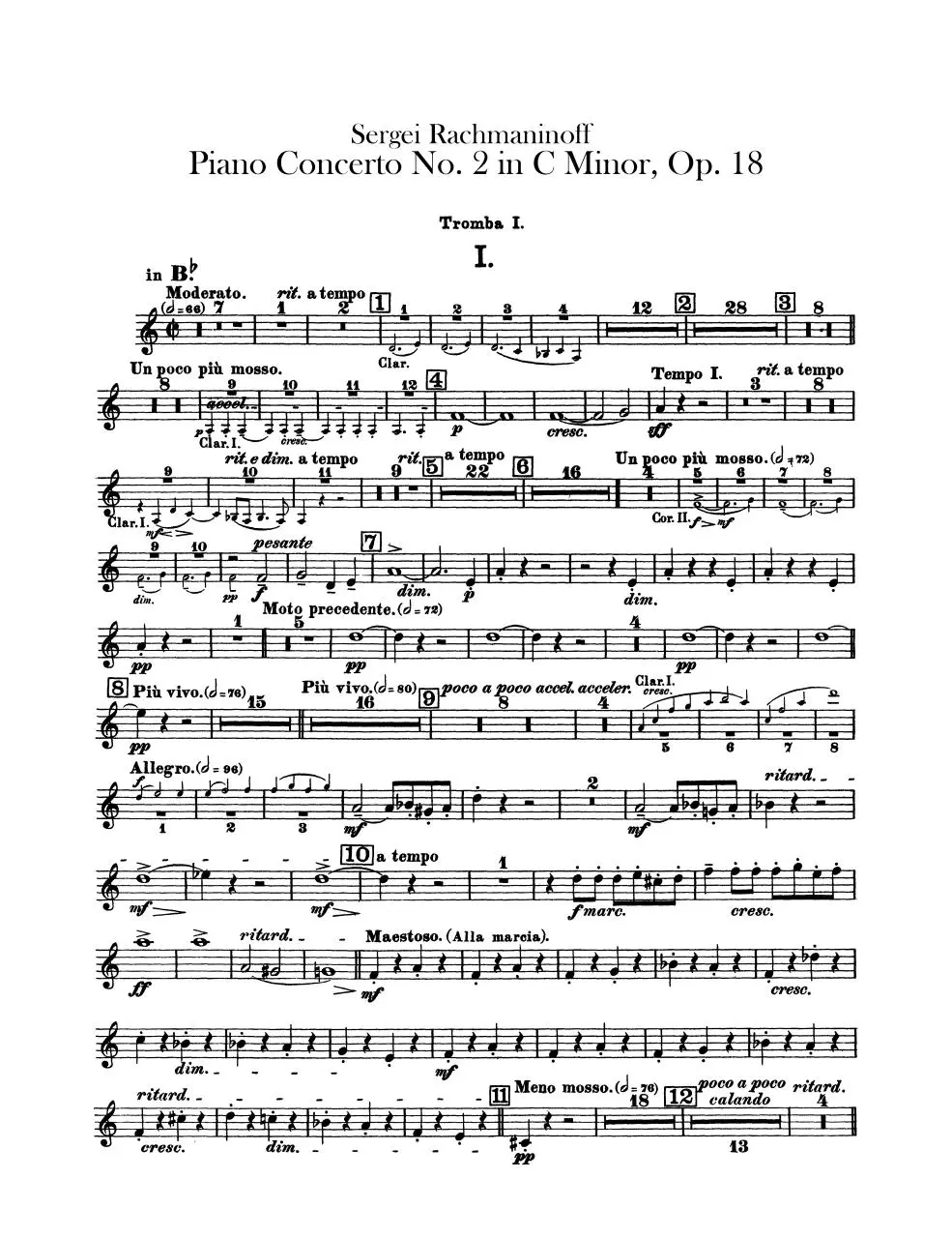Page 1 of 7, Rach 2 Trumpets