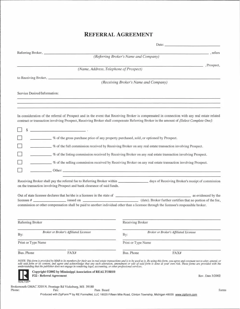 Page 1 of 1, referral