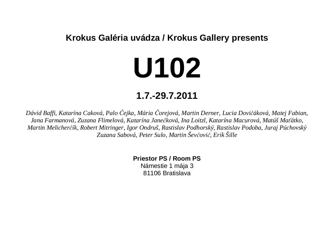 Page 1 of 42, U102 online katalog screen