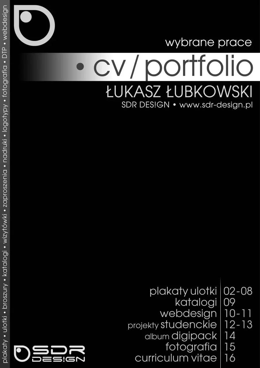 Page 1 of 16, sdrdsgn portf web