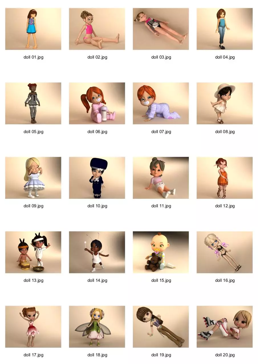 Page 1 of 3, Dolls by Arlond