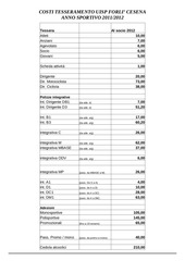 Page 3, 1.Norme costi affiliazione tessere UISPFC