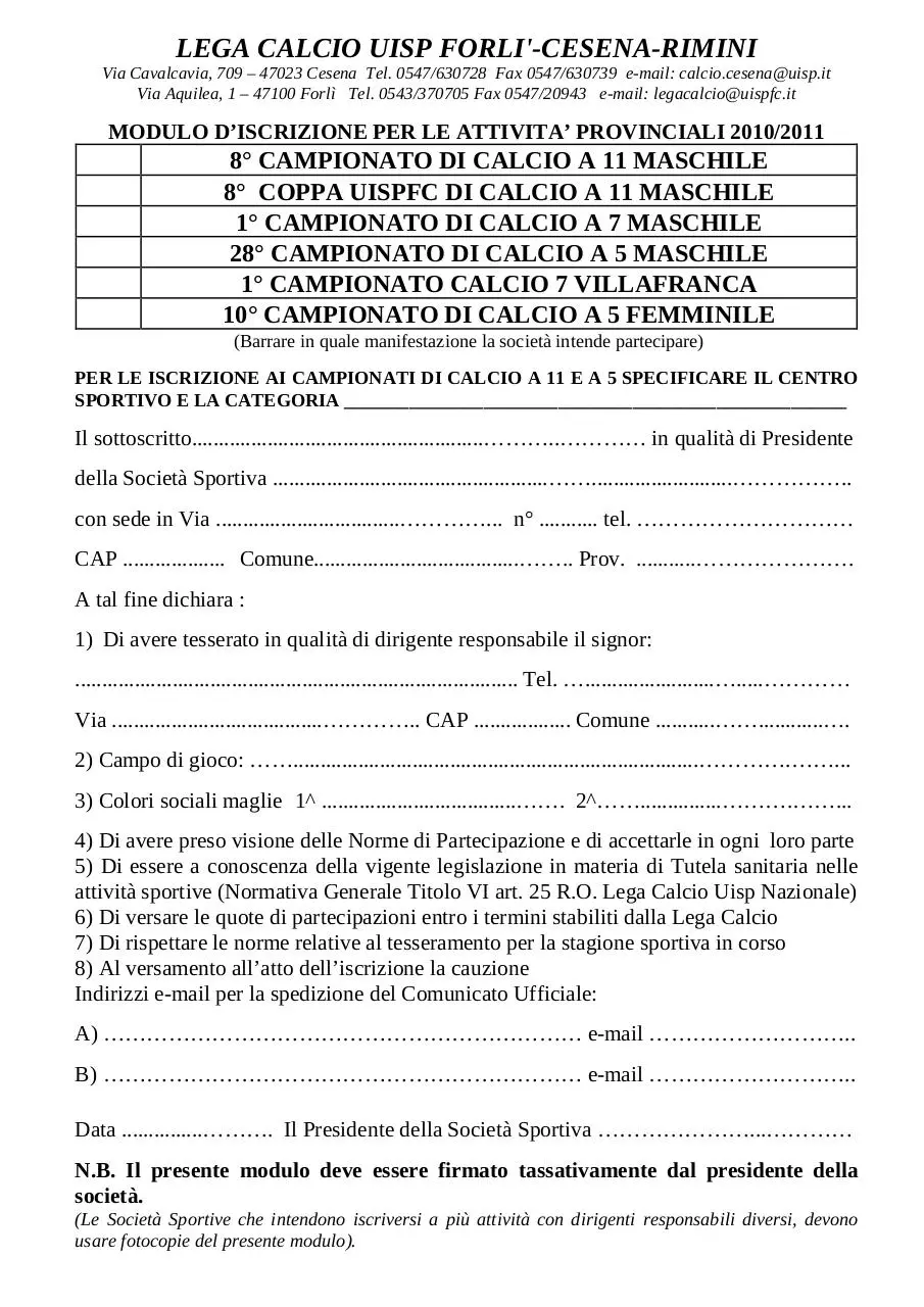 Page 5 of 22, C5 materiale iscrizione S.S. 2011 2012
