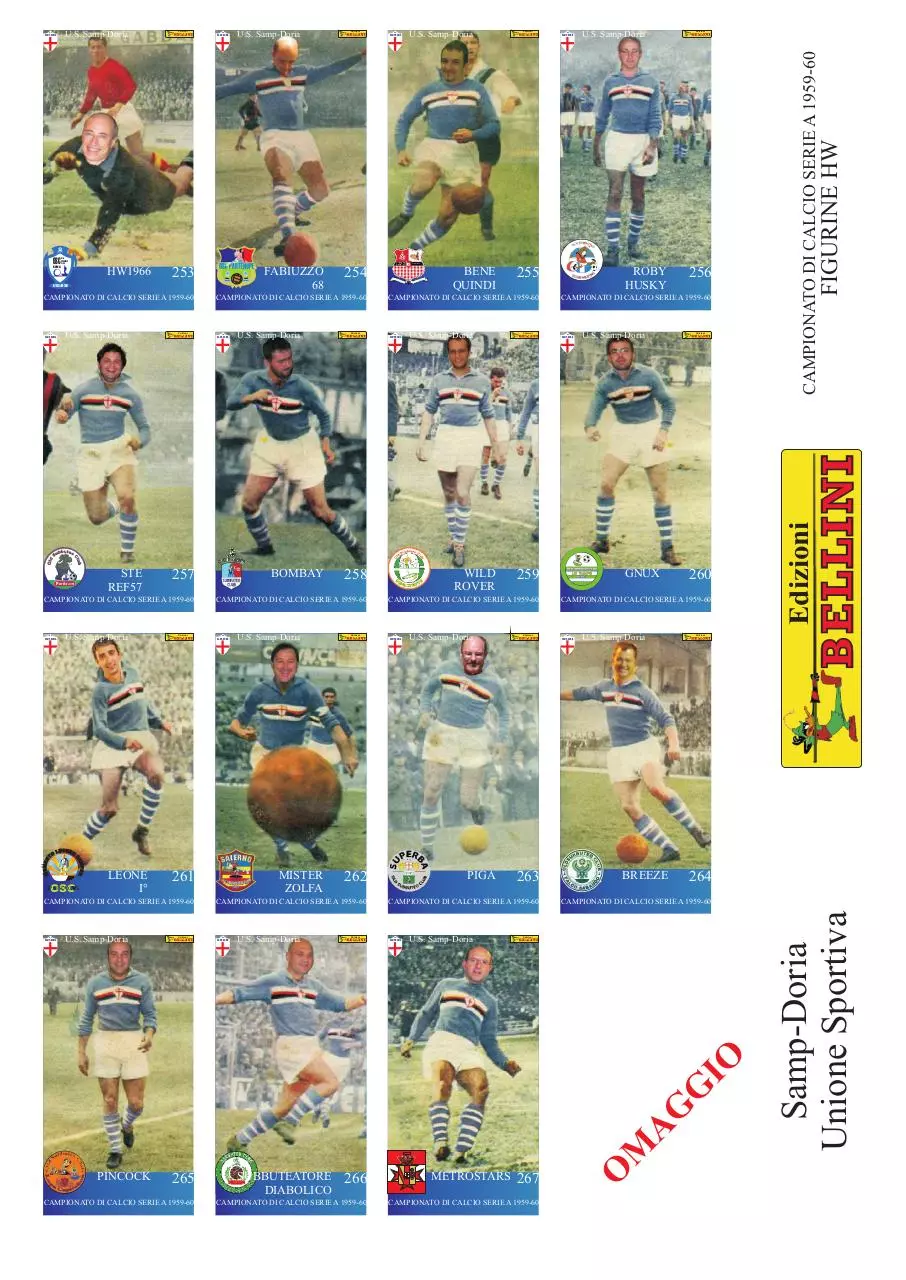 Page 1 of 1, FIGURINEHW SAMPDORIA
