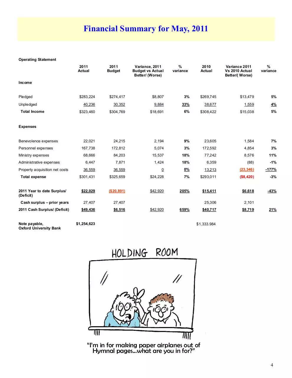 Page 4 of 21, July 2011 Newsletter