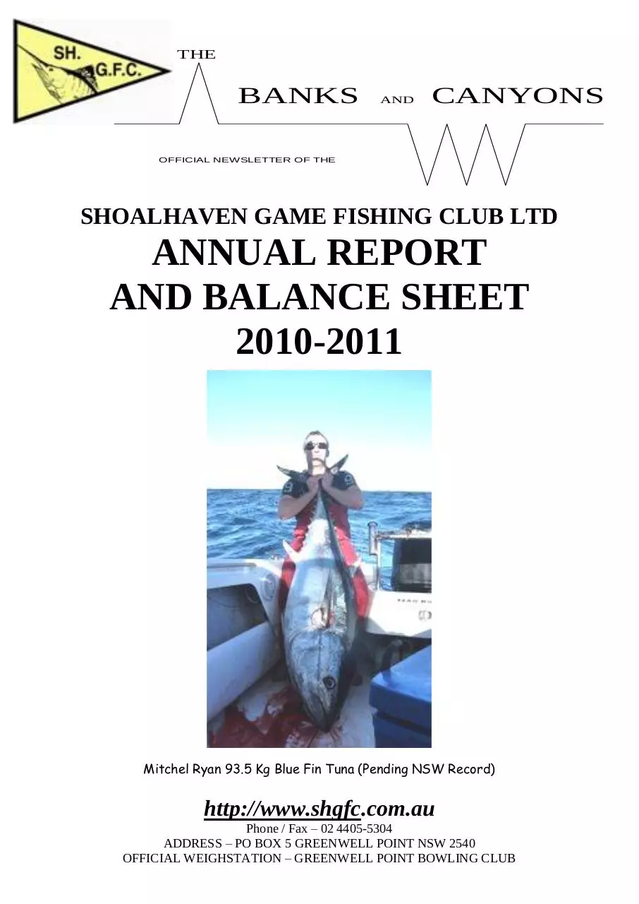 Page 1 of 27, SHGFC yearbook 2010 2011