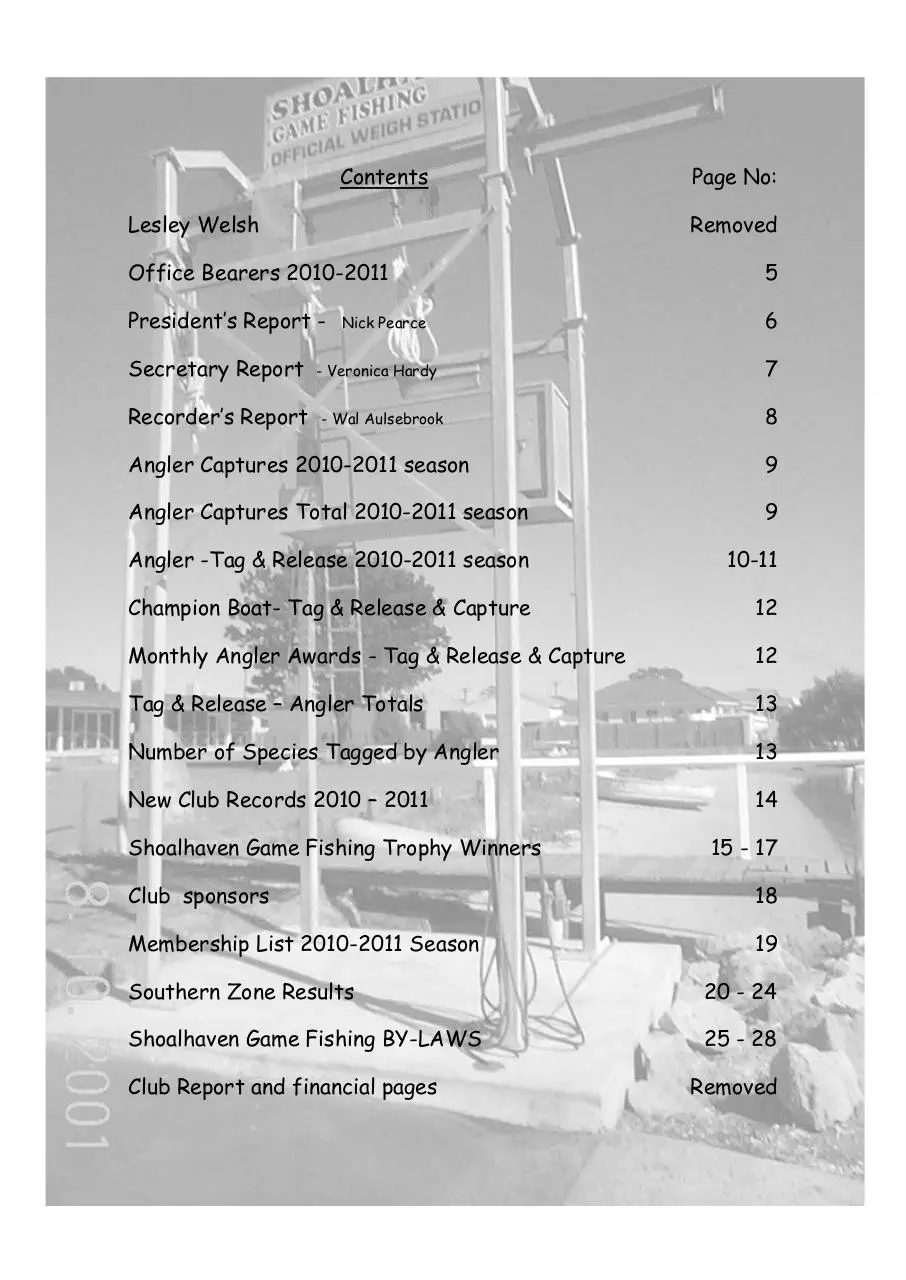 Page 2 of 27, SHGFC yearbook 2010 2011