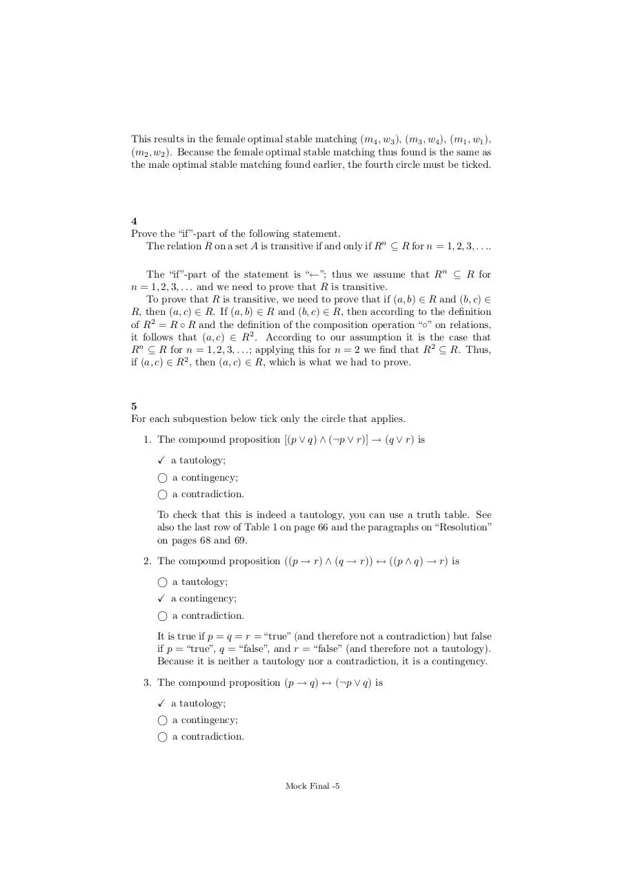 Page 5 of 15, mock final solutions