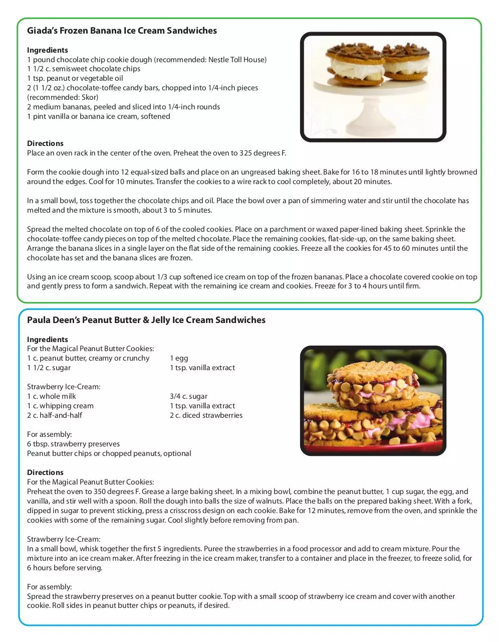 Document preview - ice cream sandwich recipes.pdf - Page 1/1