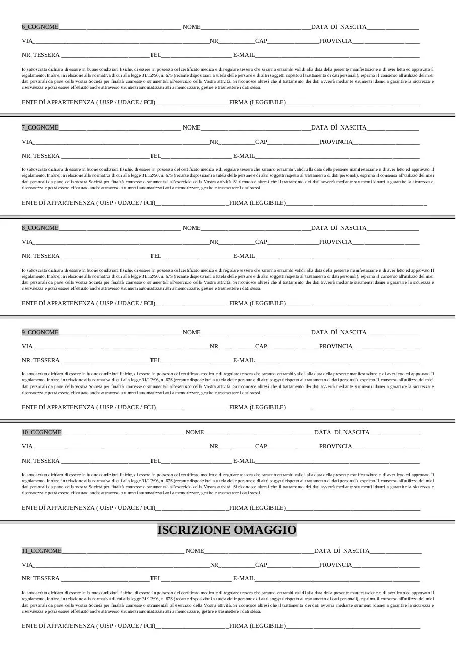 Page 2 of 2, 03 2011 MTB Campionato Italiano Preiscrizione societa 3