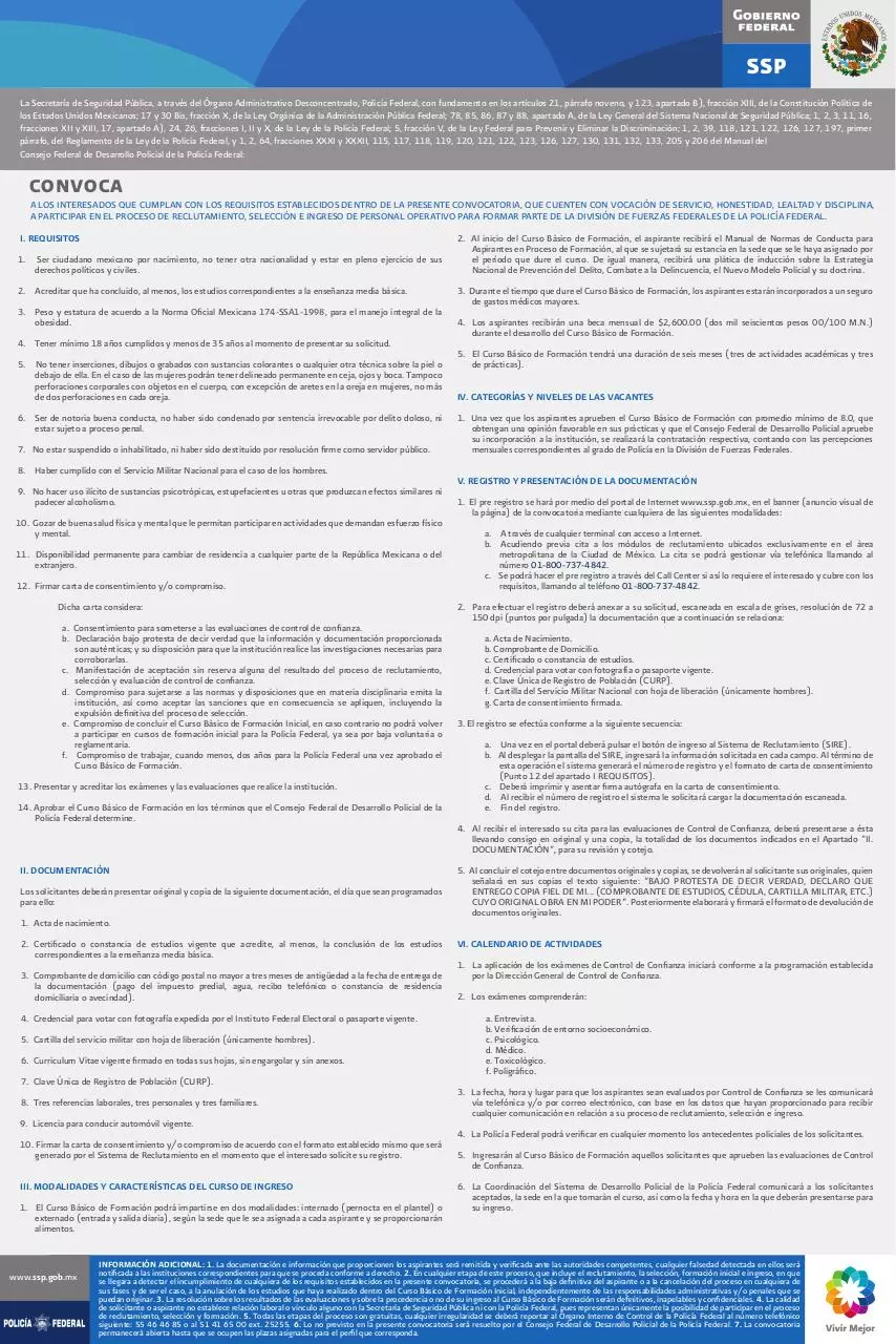 Page 1 of 1, http www.ssp.gob