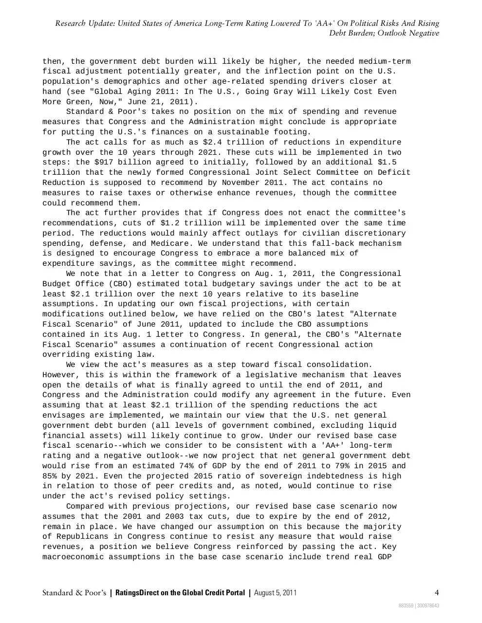 Page 4 of 8, US Downgraded AA+