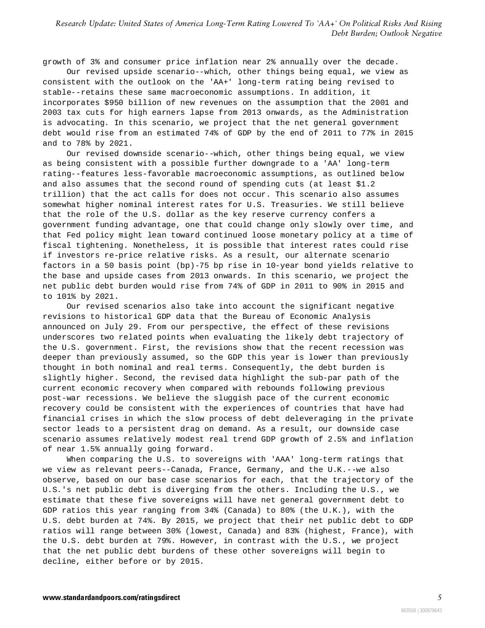 Page 5 of 8, US Downgraded AA+