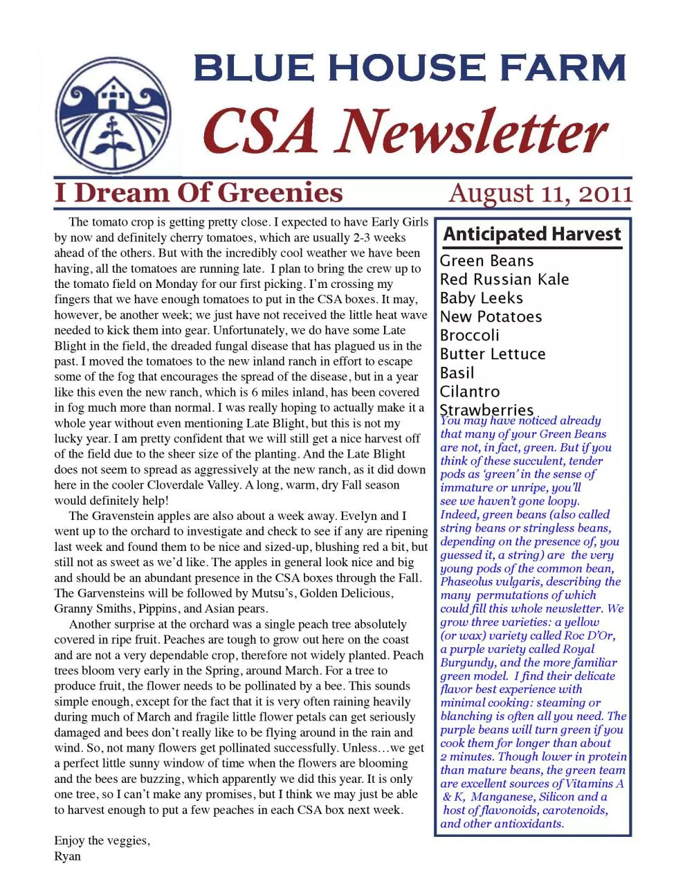 Page 1 of 2, 08.11 Newsletter