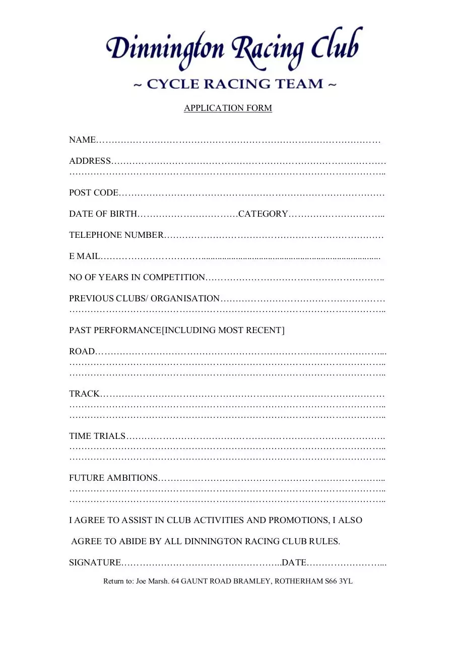 Page 1 of 1, appform