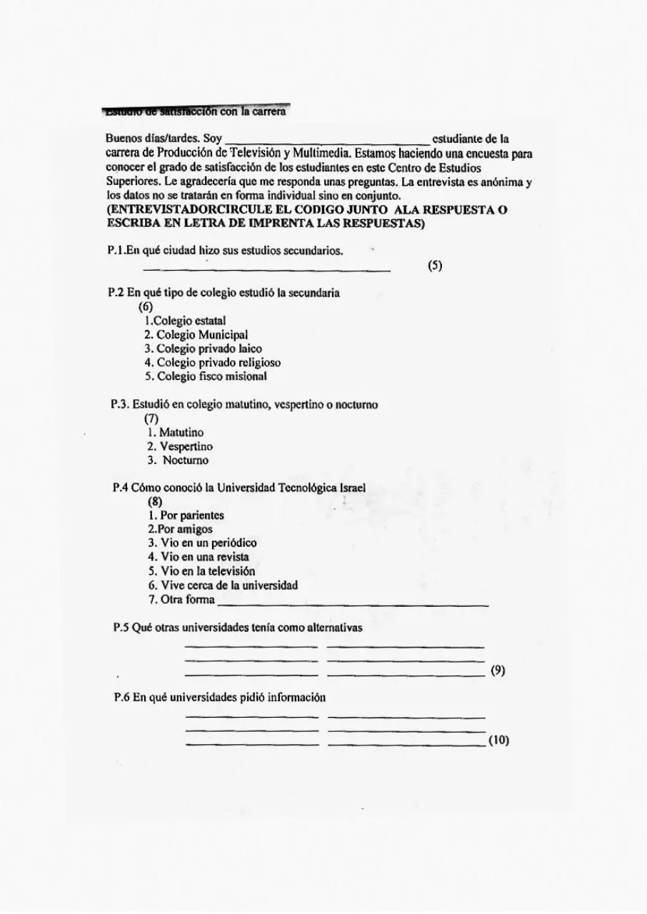 Page 1 of 4, encuesta