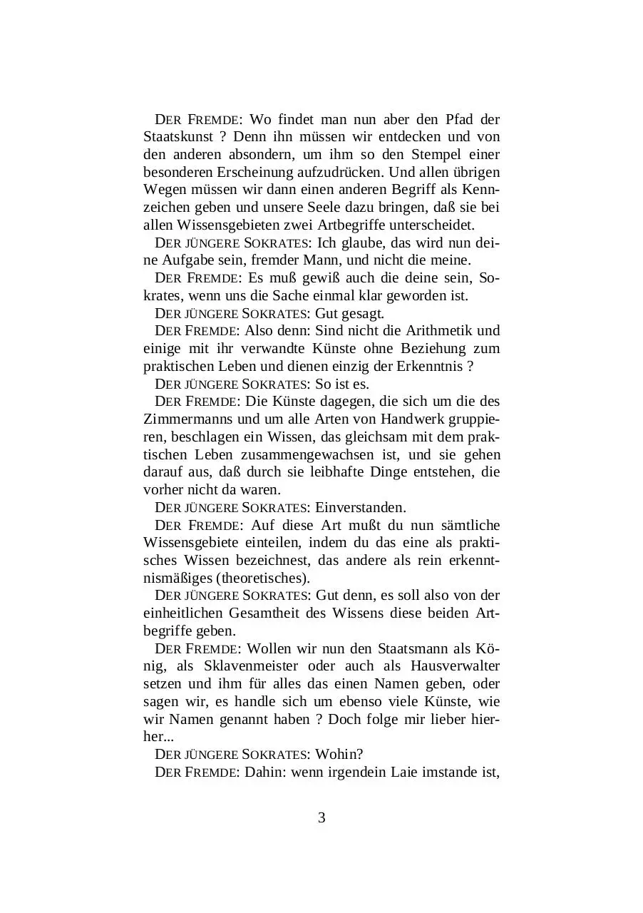 Page 4 of 92, Platon Der Staatsmann (Philosophie)