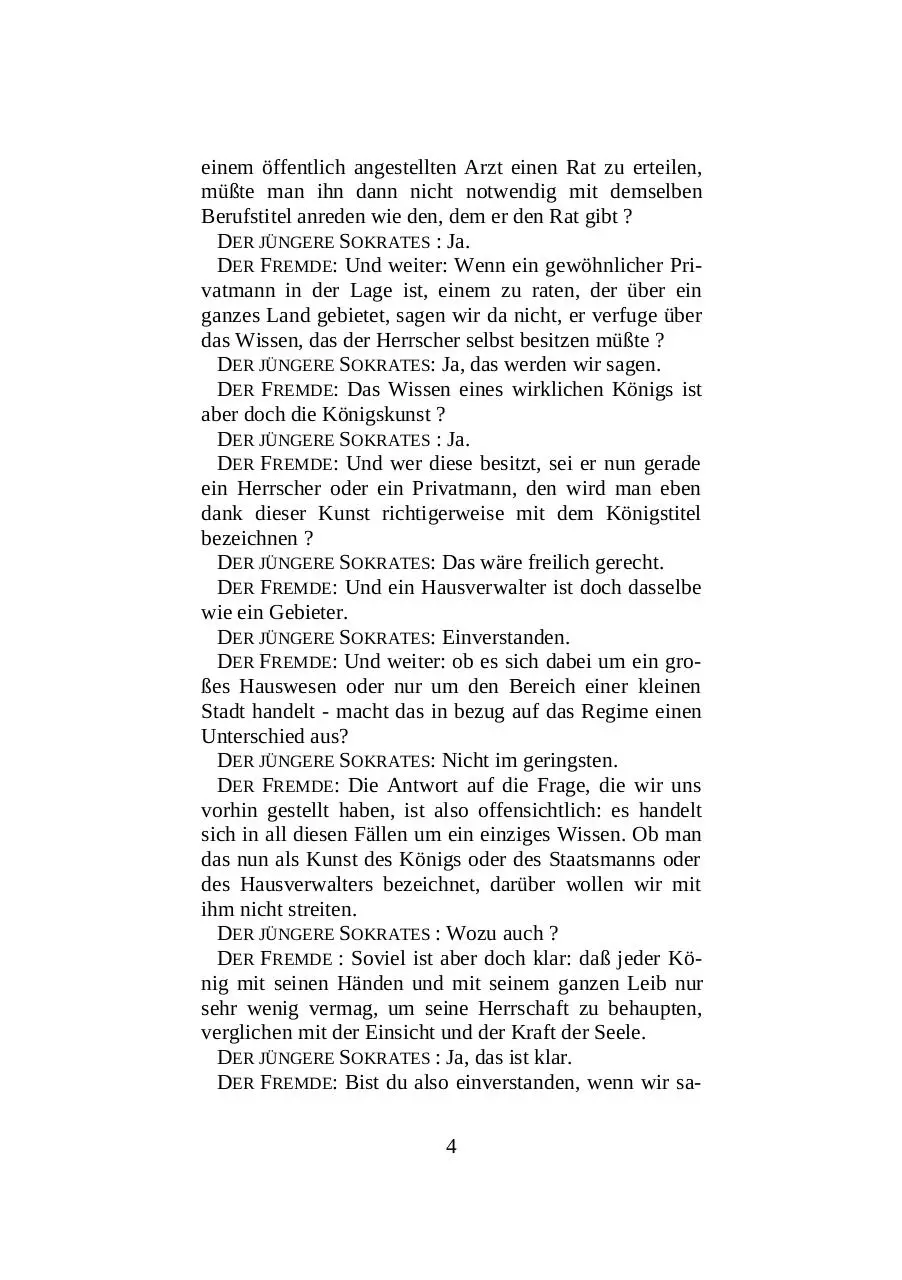 Page 5 of 92, Platon Der Staatsmann (Philosophie)