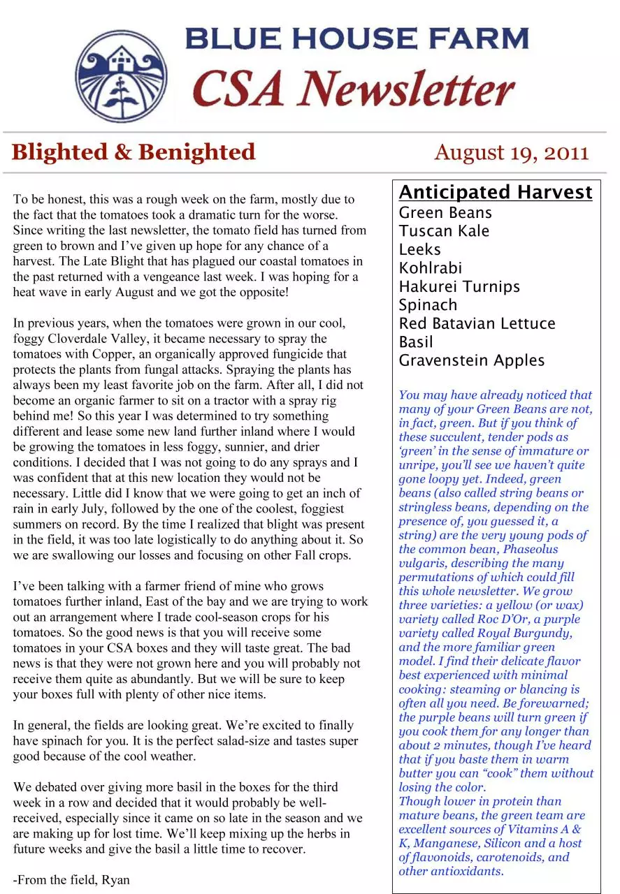 Page 1 of 2, 08.19 Newsletter