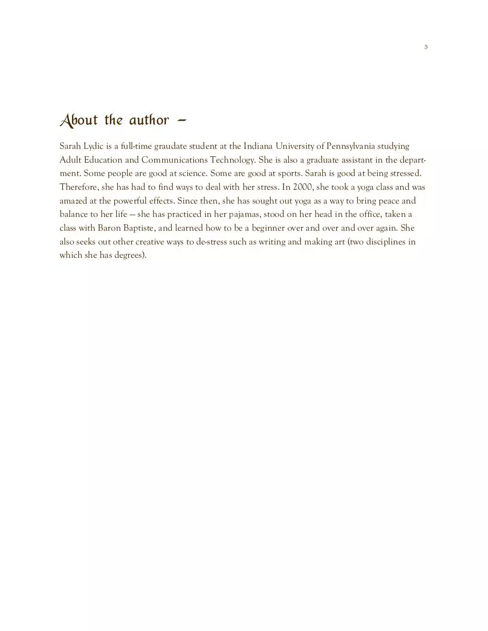 Page 5 of 30, Lydic WritingSample3
