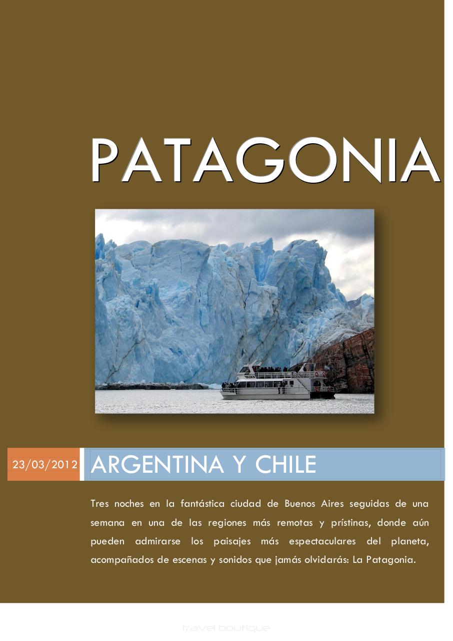 FOLLETO TRAVELBOUTIQUE PATAGONIA ARGENTINA CHILE.pdf - page 1/6
