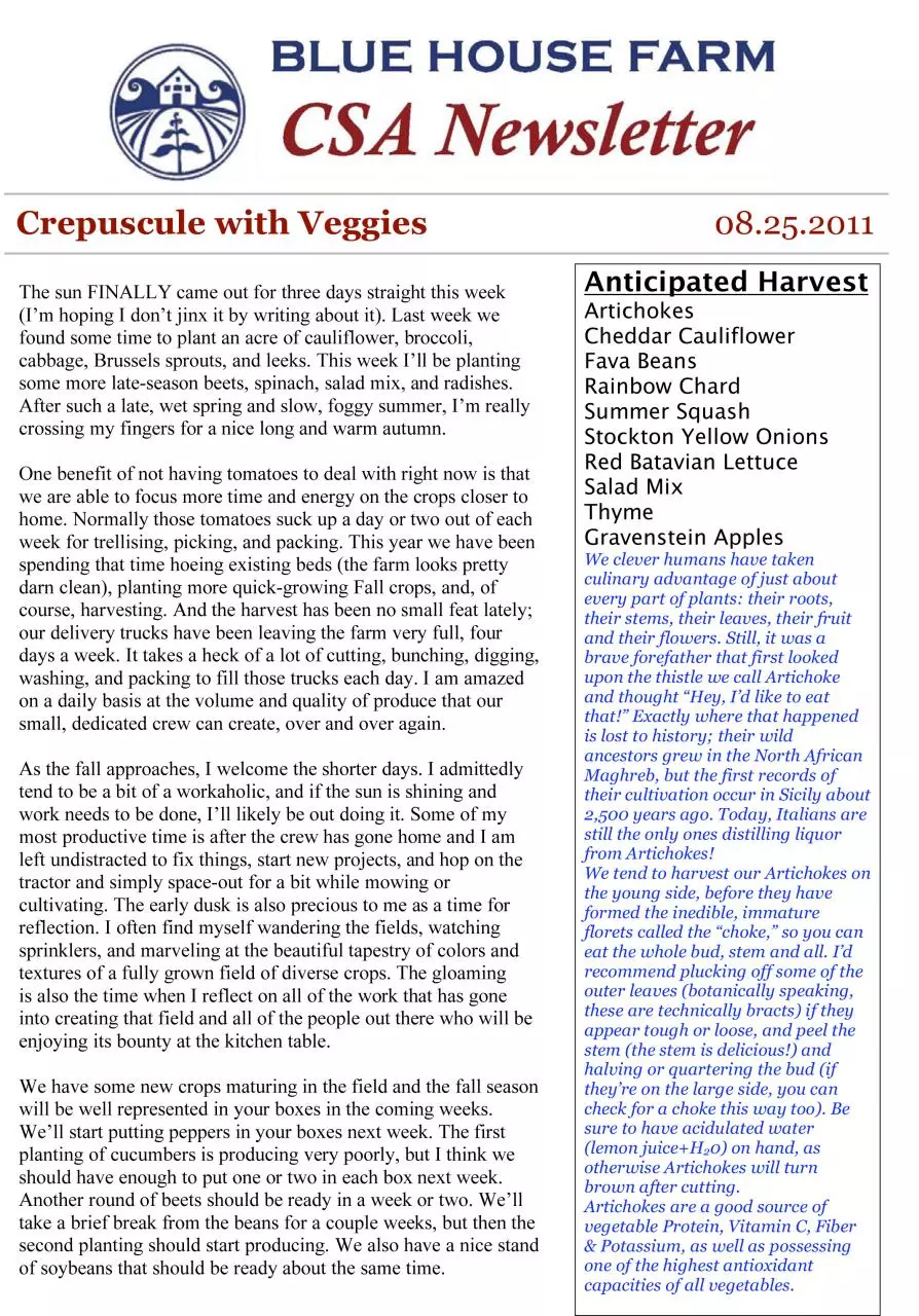 Page 1 of 2, 08.25 Newsletter