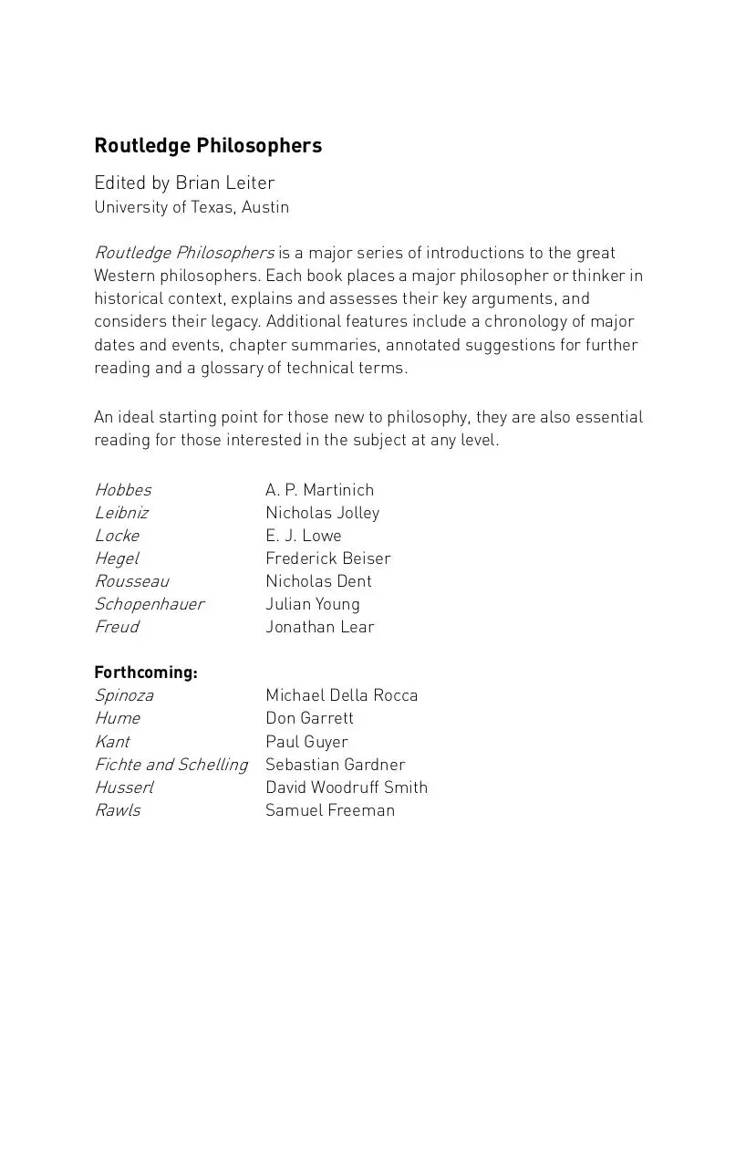 Page 3 of 374, Beiser Hegel (The Routledge Philosophers)