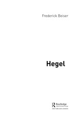 Page 4, Beiser Hegel (The Routledge Philosophers)