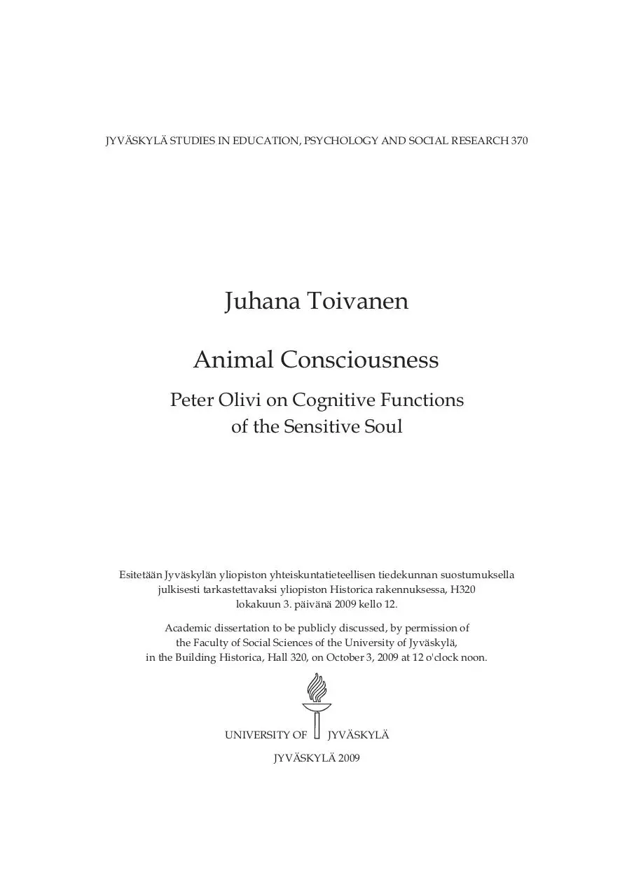 Page 2 of 367, DissToivanenPeterOliviSensitiveSoul