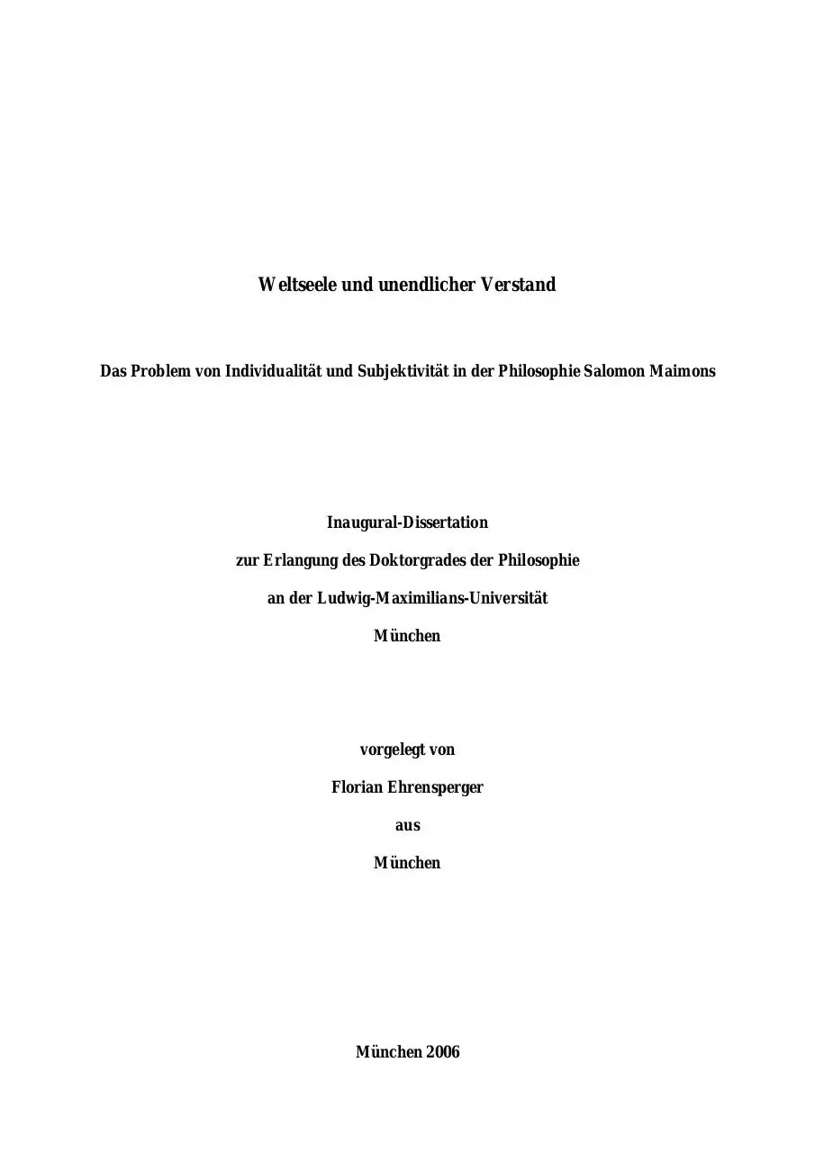 Page 1 of 185, DissEhrenspergerSubjektivitaeSalomonMaimons