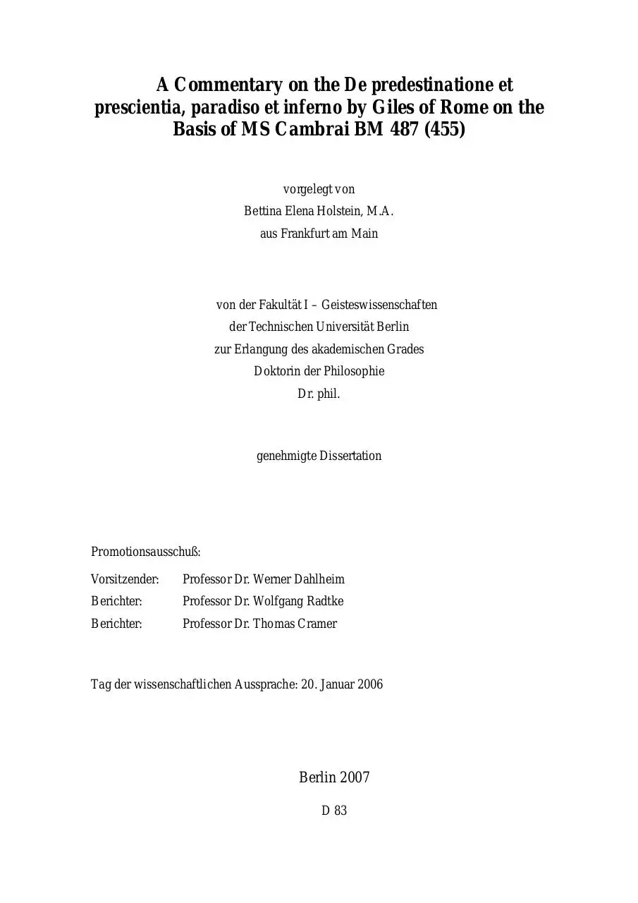 Page 1 of 181, HolsteinDissGilesDeRome