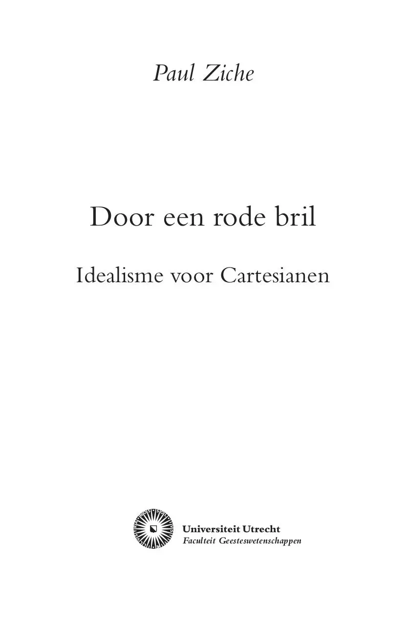 Page 3 of 43, Ziche Paul IdealismeVoorCartesien UniUtrecht