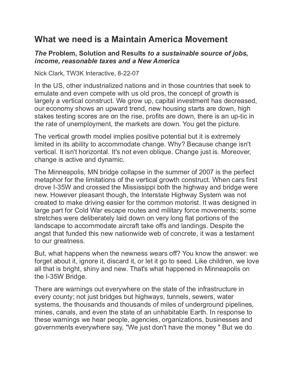 Page 1 of 3, Rebuild America!